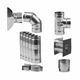NEW Selkirk 283870 3" Through-The-Wall Chimney Pipe Kit for wood pellet stove