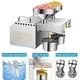 1500W Electric Cold Hot Oil Press Machine Extractor Expeller Automatic 2 Hopper