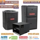 96% 80K BTU Goodman 3 Ton HEAT PUMP Furnace System 17.2 SEER2 2-Stage GSZC703610