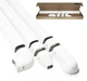 Fortress&reg; Line Set Cover Wall Duct Kit - 12 Foot - White 4-1/2"