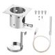 Stainless Steel Fire Burn Pot and Hot Rod Ignitor Kit for Traeger and Pit Bos...