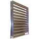 DAYTON 5NKJ2 Drainable Louver,Fixed,17-1/2 H,Alum 5NKJ2