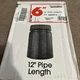 Selkirk DSP6P12-1 6 x 12 in. Double Wall Smoke Pipe  Black Matte