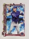 2025 Topps Holiday Evan Carter #H2 Texas Rangers Baseball Card