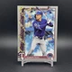 Evan Carter 2025 Topps Holiday Baseball Silver Glitter #H2 Texas Rangers