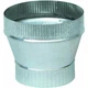 (1)-Imperial Galvanized 4" Dia To 5" Dia 24 Ga Stove Pipe Duct Increaser GV1419
