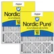 Nordic Pure 20X25X5 Actual Size 19 3/4 X 24 3/4 X 4 3/8 Lennox X6673 X6675