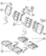 Genuine Mopar Rear Seat Cushion Cover Right 5RV18HL1AC