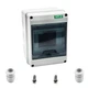 Fielect Circuit Breaker Box 5 Ways Distribution Protection Box ABS Plastic Tr...