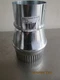 Imperial GV1418 24 ga. Galvanized Steel Furnace Pipe Increaser 3 x 4 Dia. in.