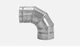 Stove Pipe Elbow, Adjustable 90&deg; 4" D x 4" D Aluminum - Selkirk #184230 (2-PACK)
