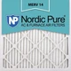 Nordic Pure 10x20x1 (9 1/2 x 19 1/2 x 3/4) Pleated MERV 14 Air Filters 12 Pack