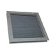 DAYTON 6WRJ2 Door Louver,10-1/8 H,18-1/4 W,Steel 6WRJ2