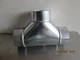 Imperial GV0883 Silver 26 ga. Galvanized Steel Furnace Pipe Tee 4 x 4 x 4 in New