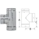 SELKIRK RV 4 In. x 8-1/2 In. x 4-3/4 In. Gas Vent Tee 104100 SELKIRK RV 104100 4