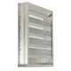 DAYTON 5NKJ3 Drainable Louver,Fixed,23-1/2 H,Alum 5NKJ3