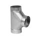 Imperial Manufacturing Furnace Pipe Full Flow Tee 4 " X 4 " X 4 " Dia. Galvanize