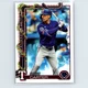 2025 Topps Holiday Evan Carter #H2 Texas Rangers