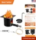 Effortless Installation Fire Pot & Hot Rod Kit for Traeger and Pit Boss Grills