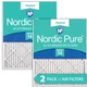 Nordic Pure 15x20x1 (14 1/2 x 19 1/2 x 3/4) Pleated MERV 14 Air Filters 2 Pack
