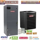 Goodman 1.5 Ton 15.2 SEER2 AC Split System Multi-Position Air Handler + 5KW Coil