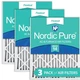 Nordic Pure 14x20x2 (13 1/2 x 19 1/2 x 1 3/4) Pleated MERV 14 Air Filters 3 P...