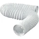 Dundas Jafine 3 In. Dia x 8 Ft. L White Vinyl Flexible Ducting FD38EZW Dundas