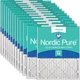 Filters 20x20x1 MERV 14 Pleated 24 Pack Nordic Pure Air Actual Size
