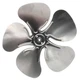Packard A65123 Fan Blade 12" Aluminum 5 Blade CW, 5/16" Bore (w/ Hub)