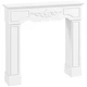 HOMCOM Baroque Fireplace Mantel, Fireplace Surround with Leg, White HOMCOM Baroque Fireplace Mantel, Fireplace Surround with Leg, White
