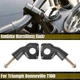 Black Motorcycle Handlebar Risers Parts Kit Set For Triumph Bonneville T100 T120