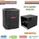 R32 Goodman 1.5 Ton Split Air Conditioner & Coil 15.2 SEER2 22"W Horizontal