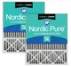 Nordic Pure 20x25x5 Honeywell/Lennox Replacement MERV 14 Air Filters 2 Pack