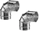 (2) ea M&G DuraVent 3PVL-E90R 3" Pellet Vent Stove 90 Degree Elbows w Swivels