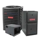 GOODMAN 3 TON 13.8 SEER2 AC & 80%AFUE 60K BTU GAS FURNACE SYSTEM-R32-Horizontal