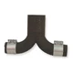 Dayton 3F817 Dual Vent Kit, Y-Shape, 4X4x6 In