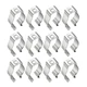 uxcell T8 U Clips Holder Bracket for LED Light Tube, 12 Count (Pack of 1)