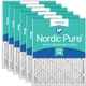 Nordic Pure MERV 14 Pleated Air Filter 20x25x1 High Efficiency 6 Pack