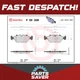 Brake Pads Set fits BMW 535 E28 3.4 Front 85 to 87 Brembo 34111153203 Quality