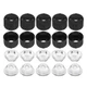uxcell 10 pcs 20mm LED Lens 120 Degree with Black Holder 120 Degree, 
