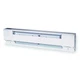 Dayton 3UG82 30" Electric Baseboard Heater, White, 376/500W, 208/240V
