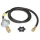 Mr Heater F273071 Regulator & 5 Five Foot Propane Hose Assembly POL Hand Wheel Mr Heater F273071 Regulator & 5 Five Foot Propane Hose Assembly POL Hand Wheel