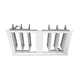 DAYTON 3C511 Fan Shutter,30 In,White Painted Aluminum 3C511