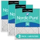 Nordic Pure 8x20x1 Pleated Air Filters MERV 14 Plus Carbon 3 Pack