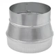 Imperial GV1361 Gray 6" x 7" Galvanized Steel Furnace Pipe Increaser