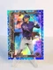 2025 Topps Holiday Evan Carter Blue Metallic Lights SP #H2 Texas Rangers