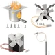 Grill Auger Motor Fan Fire Burn Pot Hot Rod Replacement Kit for Pit Boss Traeger