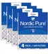 Nordic Pure 12x12x1 (11_3/4x11_3/4) Pleated MERV 12 Air Filters 4 Pack
