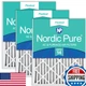 Nordic Pure 20X30X2 Actual Size 19 3/4 X 29 3/4 X 1 3/4 Pleated Merv 14 Air
