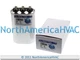 CD40+5x370 - Oval Motor Dual Capacitor 40+5 uf MFD 370 440 VAC Volt Fits Supco